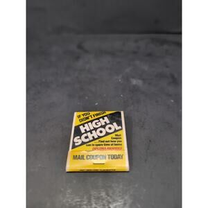 American School‎ High School Diploma, Match Box, Matchbook Collectible, Vintage